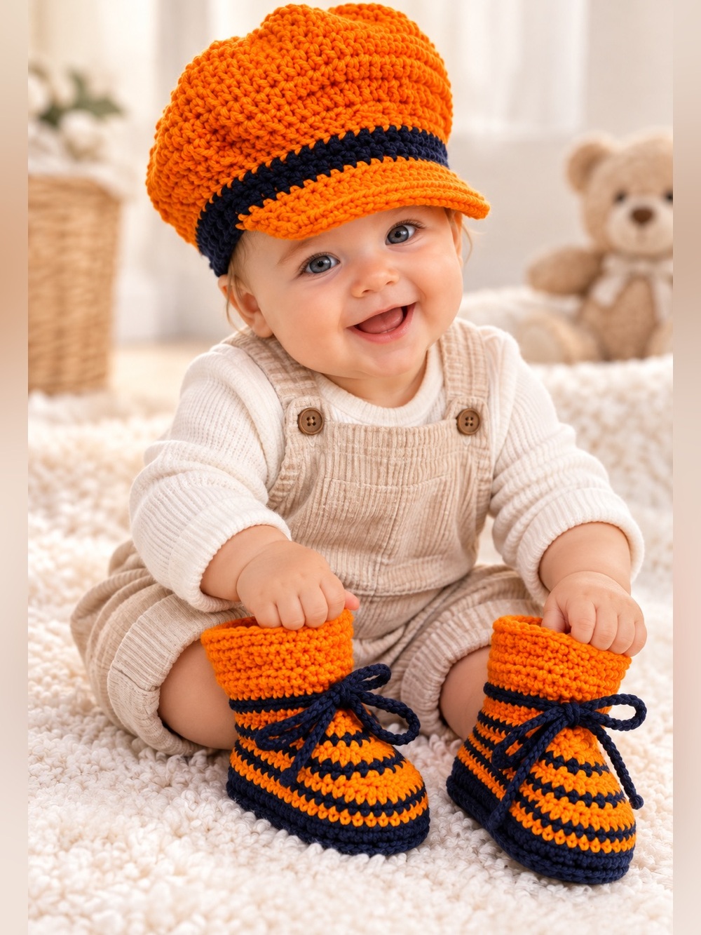 NWT Hand made baby set in Europe - Artisan Baby set 6-9mo